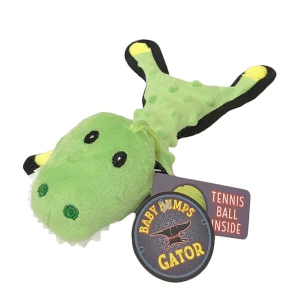 Steel Dog Bumpie Baby Gator with Tennis Ball & Rope 54351-BA - main